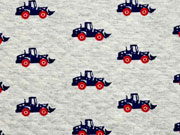 Steppjersey Bagger, ecrue meliert