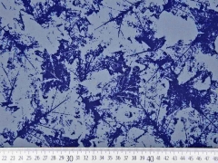 Softshell Stoff 3-schichtig Bl�tter, jeansblau