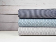 Bengalin Rauten & Ovale, rauchblau