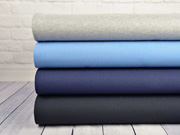 Piqu� T-Shirt Stoff uni, hellblau