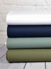 Leinenlook T-Shirtstoff uni, wei�