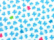 BW kleine Schmetterlinge, hellblau auf weiss