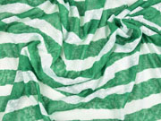 leichter Strickstoff Blockstreifen, ecrue gr�n