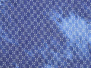 leichter Jeans Batikoptik Kreuzblume, jeansblau