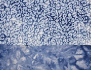 Viskosejersey Batik Leopard, dunkelblau