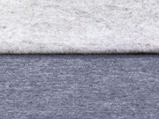 angerauter Sweat Melange - graublau