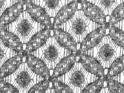 RESTST�CK 75 cm Strickjersey Lace Ornamente,  anthrazit