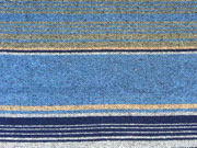 Wollstoff Peru dunkelblau/braun gestreift