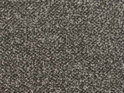 Edler Crepe Stoff, taupe / schwarz meliert