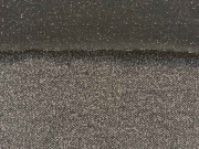 Edler Crepe Stoff, taupe / schwarz meliert