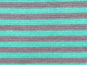 gestreiftes B�ndchen - dunkelmint/dunkelgrau