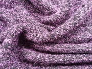 RESTST�CK 33 CM Boucle Strick lila-schwarz meliert