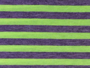 Jersey Neon-Streifen 1 cm - gelb auf grau