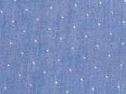 Chambray Jeans Look Mini Punkte, jeansblau