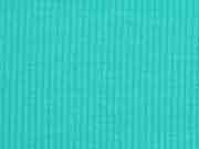 Viskosejersey uni gerippt, aquamarin