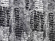 Viskose Jersey Animal Print, schwarz wei�