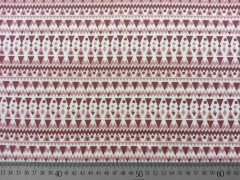 Jersey Indianermuster - dunkles altrosa auf creme