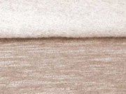 angerauter Sweat Melange - hellbraun