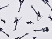 Jersey Guitarren, schwarz wei�