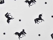 Jersey Einhorn, schwarz wei�