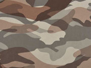 Lederimitat Camouflage - beige