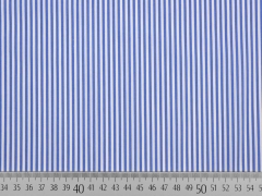 Baumwollstretch Mini Streifen, bleu