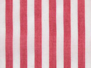 Viskose Blusenstoff Streifen, wei� rot