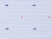 RESTST�CK 26 CM Stretchbaumwolle Streifen & Anker, bleu wei�