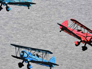 Sweat Flugzeuge, grau melange