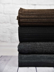 Plissee Glitzer Streifen, schwarz