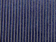 Jersey Samtstreifen,  dunkelblau