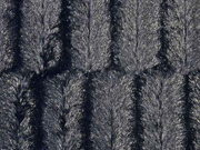 Pelzimitat Federstruktur, schwarz Goldglitzer
