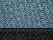 gesteppter Jacquard Jersey Rauten, petrol