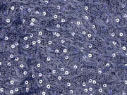 langhaariger Strick mit Pailletten, dunkelblau