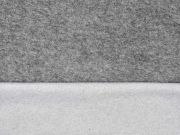 weicher Baumwollfleece, dunkelgrau meliert