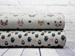 Sweat Monster Glitzer Sterne, kupfer grau melange