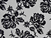 T�ll mit Samtrosen & Glitzer, schwarz