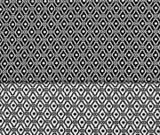 elastischer Jacquard Ornamente, schwarz-weiss