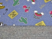 Alpenfleece Sweat Too Cool For School, jeansblau