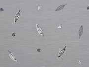 Jersey mit Bl�ttern, dunkelgrau