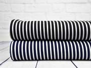 Blusenstoff Crepe Streifen l�ngs, schwarz