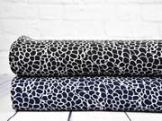 Blusenstoff Crepe Kringel, schwarz