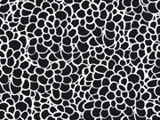 Blusenstoff Crepe Kringel, schwarz