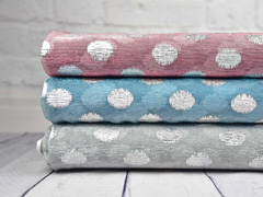 T�ll mit Glitzerpunkten Sparkling Dots altrosa