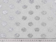 T�ll mit Glitzerpunkten Sparkling Dots hellgrau