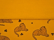 angerauter Sweat Tiger, ocker
