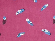 Feincord kleine Federn, dunkles altrosa