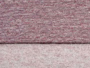 angerauter Sweat Melange, weinrot braun