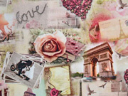 RESTST�CK 94 cm Jersey Digitaldruck Lovely Paris