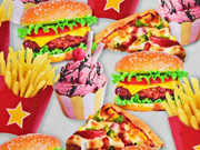 Jersey Digitaldruck, Burger und Pommes